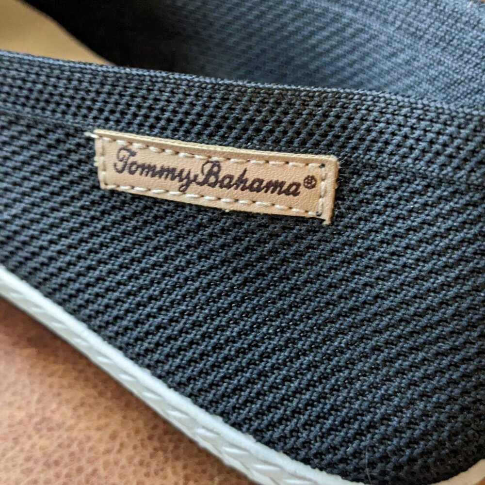 Tommy Bahama Black Slip-on Memory Foam Knit Shoes, with Rubber Soles, Size 10